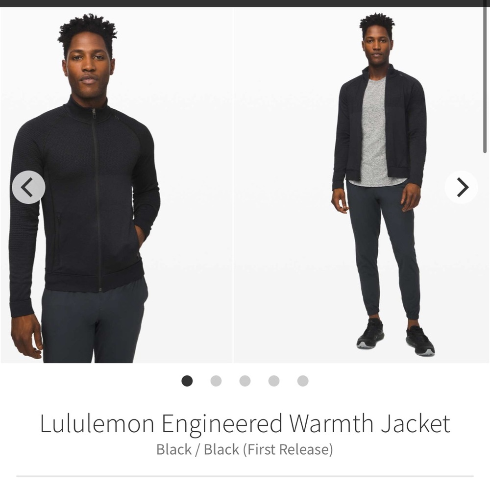 168-$55 *FREE SHIPPING* Lululemon Engineered Warmth Jacket Black size L